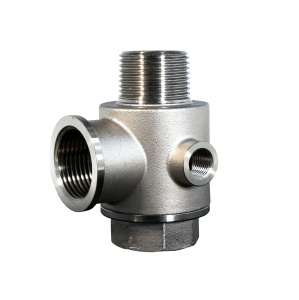 ProGARDEN Racord hidrofor cu supapa de sens, 5 cai, FE1"xFI1"xFI1"xFI1/4"xFI1/4", inox - Img 2