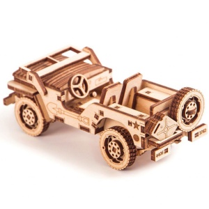 Puzzle 3D din lemn remorca auto pentru tirul Big Rig - Img 2