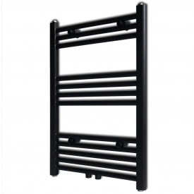 Radiator port-prosop încălzire centrală baie, drept, 500x764 mm, negru - Img 1