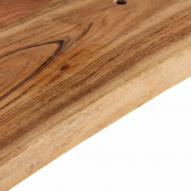 Rafturi de perete, 2 buc., 60x20x16 cm, lemn masiv de acacia - Img 5