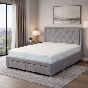 Saltea ortopedica Holiday Perfect Dream 160x200x25 cm, arcuri pocket, 7 zone confort, spuma memory, husa detasabila, fermitate medie