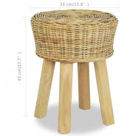 Scaun, 35 x 45 cm, ratan natural - Img 4