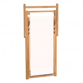 Scaun de exterior, crem, 56 x 105 x 96 cm, lemn de tec - Img 6