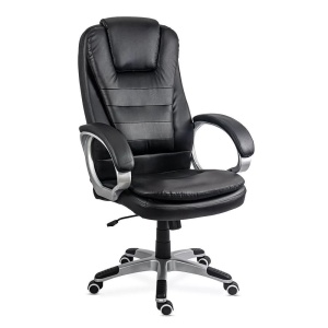 Scaun directorial OFF201S, piele ecologica, elegant, mecanism balans, 100 kg