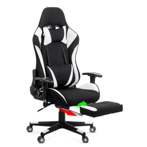 Scaun gaming OFF 296, spatar reglabil, stofa, robust, cadru polipropilena, mecanism de balans, perne reglabile, 100 kg - Img 3