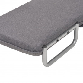 Scaun pivotant canapea extensibilă, gri închis, 60 x 75 x 80 cm - Img 10