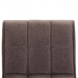Scaune de bar, 2 buc., gri taupe, material textil - Img 8