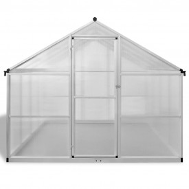 Seră din aluminiu ranforsat cu cadru la bază, 6,05 m² - Img 3