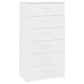 Servantă cu 7 sertare, alb, 50 x 34 x 96 cm, PAL