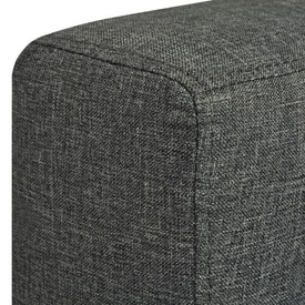Set canapele material textil, 3 piese, gri închis - Img 4