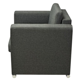 Set canapele material textil, 3 piese, gri - Img 2