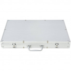 Set de poker cu 1000 de jetoane cu laser din aluminiu - Img 5