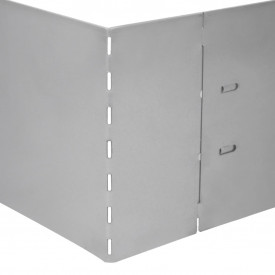 Set gard de gazon, 10 buc, oțel galvanizat, 100 x 20 cm - Img 5