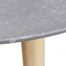 Set masă laterală/masă de cafea, 2 piese, 55 & 44 cm, gri beton - Img 5