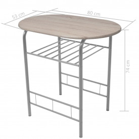 Set mobilier bar pentru mic dejun, MDF - Img 8