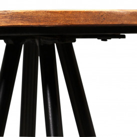 Set mobilier de bar, 3 piese, lemn masiv reciclat - Img 11