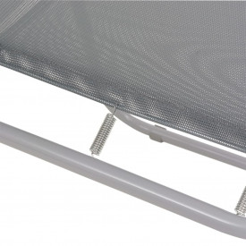 Set mobilier de exterior, 6 piese, gri, oțel și textilenă - Img 11