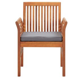 Set mobilier de exterior cu perne 5 piese, lemn masiv de acacia - Img 3