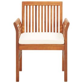 Set mobilier de exterior cu perne 5 piese lemn masiv de acacia - Img 2