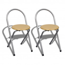 Set mobilier tip bar pliabil pentru micul dejun cu 2 scaune - Img 5
