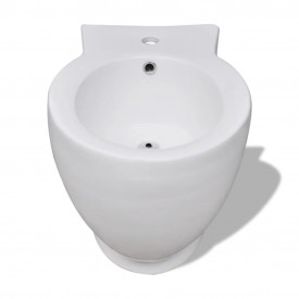 Set vas de toaletă și bideu din ceramică, alb - Img 10