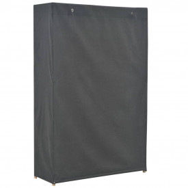 Șifonier, gri, 110x40x170 cm, textil - Img 3