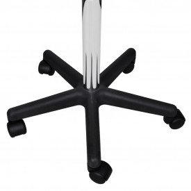 Taburete de birou, 2 buc., alb, 35,5x98 cm, piele ecologică - Img 4