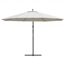 Umbrelă de soare, 3,5 m, alb nisip - Img 5