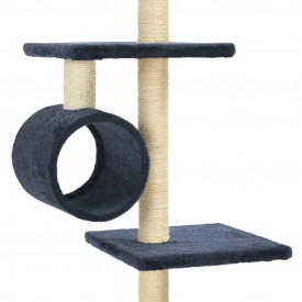 vidaXL Ansamblu pisici, stâlpi funie sisal 260 cm, Bleumarin - Img 5