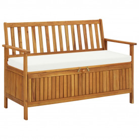 vidaXL Bancă pentru depozitare, lemn de acacia, 120 x 63 x 84 cm