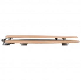 vidaXL Capac WC cu închidere standard, MDF, design bambus - Img 4