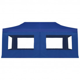 vidaXL Cort de petrecere pliabil cu pereți, albastru, 6x3 m, aluminiu - Img 4