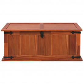 vidaXL Cufăr de depozitare, 90 x 45 x 40 cm, lemn masiv de salcâm - Img 2