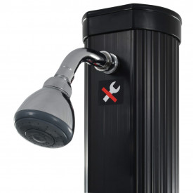 vidaXL Duș solar pliabil, negru, 214 cm, 23 L - Img 4