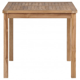 vidaXL Masă bucătărie de exterior, 80 x 80 x 77 cm, lemn masiv de tec - Img 2