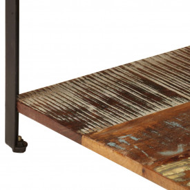 vidaXL Măsuță de cafea cu raft, 100 x 60 x 35 cm, lemn masiv reciclat - Img 7