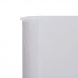 vidaXL Paravan anti-vânt cu 6 panouri, alb, 800 x 80 cm, textil - Img 4