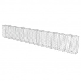 vidaXL Perete gabion cu capace, oțel galvanizat, 900 x 50 x 150 cm - Img 3