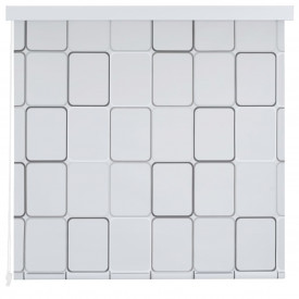 vidaXL Roletă perdea de duș 140x240 cm Model pătrate - Img 2
