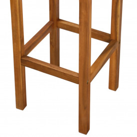 vidaXL Scaune de bar 2 buc., lemn masiv de acacia, 30,5 x 30,5 x 74 cm - Img 8
