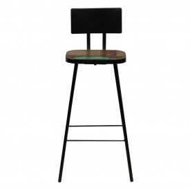 vidaXL Set de bar, 3 piese, lemn masiv reciclat, multicolor - Img 9