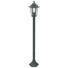 vidaXL Stâlp iluminare grădină 6 buc. E27 110 cm aluminiu verde închis - Img 2