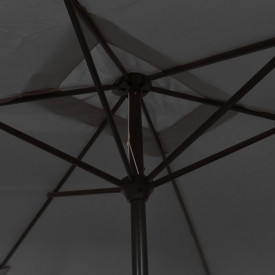 vidaXL Umbrelă de soare exterior, stâlp metal, antracit, 300 x 200 cm - Img 5