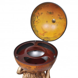 Bar tip glob, suport sticle de vin cu aspect Atlas 42x42x85 cm - Img 5