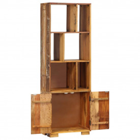 Bibliotecă, 60x35x180 cm, lemn masiv reciclat - Img 3