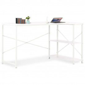 Birou de calculator, alb, 120 x 72 x 70 cm - Img 1