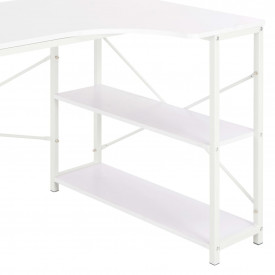 Birou de calculator, alb, 120 x 72 x 70 cm - Img 6