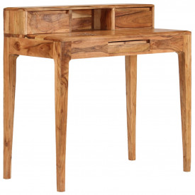 Birou de lucru cu sertare, lemn masiv, 88 x 50 x 90 cm - Img 11