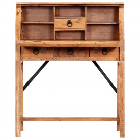 Birou de scris, 90 x 40 x 107 cm, lemn masiv de acacia - Img 3