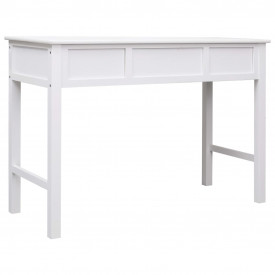 Birou de scris, alb, 110 x 45 x 76 cm, lemn - Img 5